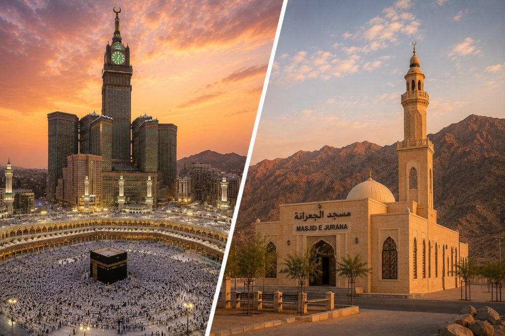 Makkah to Masjid e Jurana (Return)
